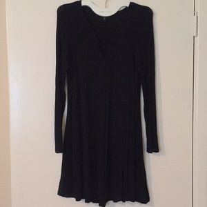 Long Sleeve Black Express Dress (M)